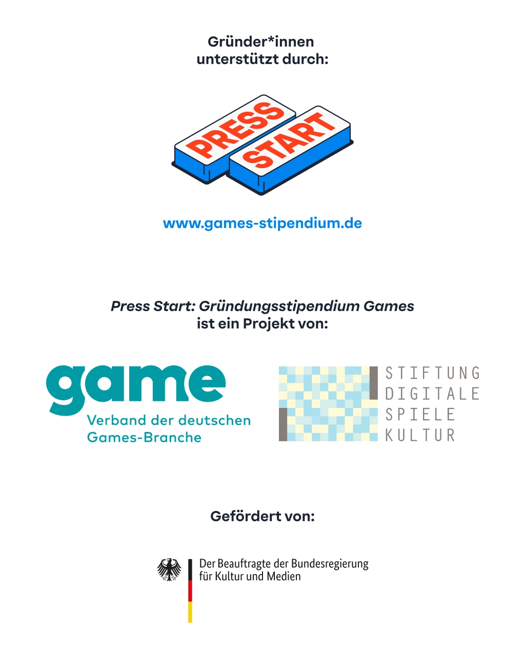 press start logo leiste